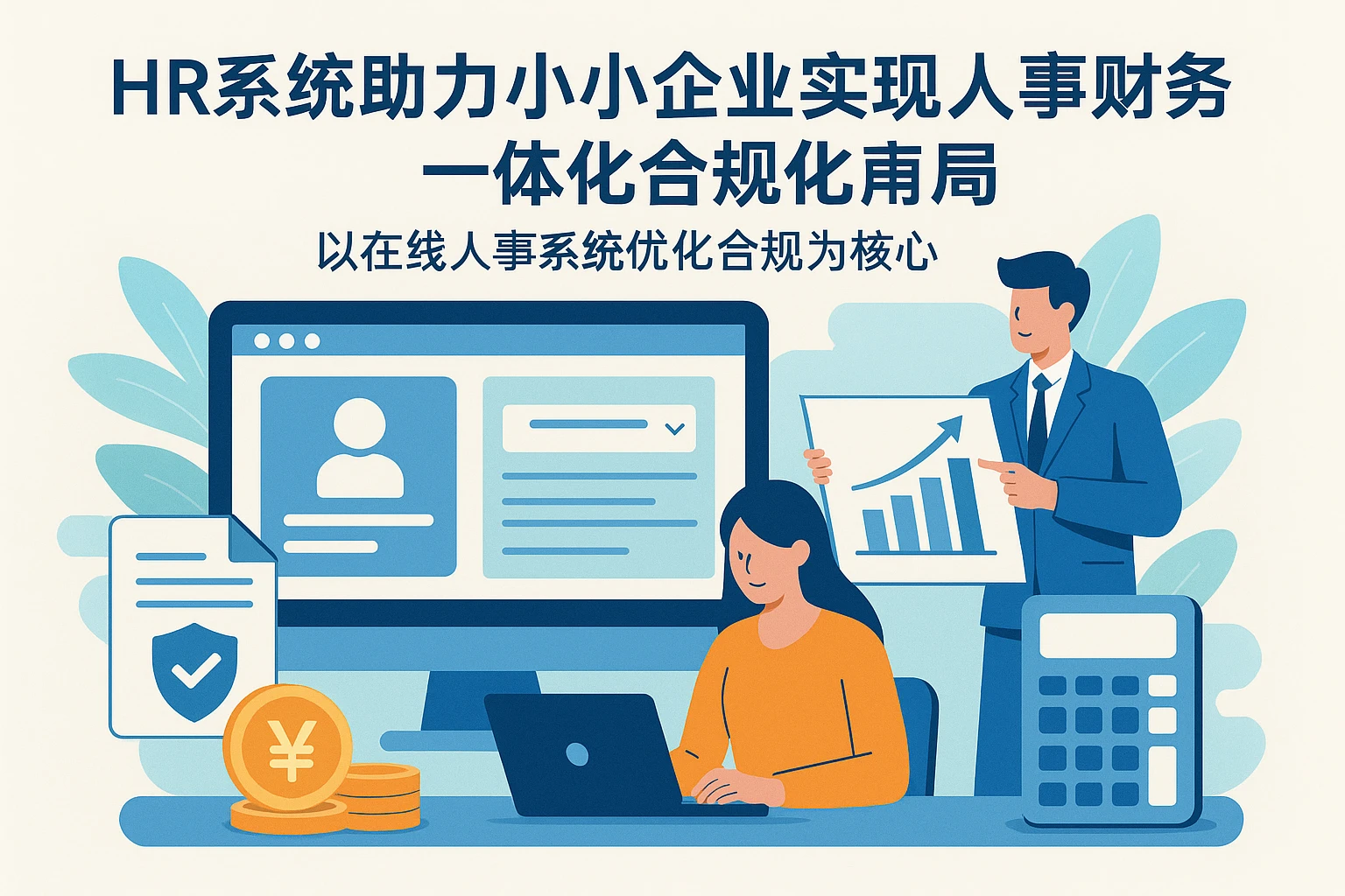 HR系统助力中小企业实现人事财务一体化——以在线人事系统优化合规为核心