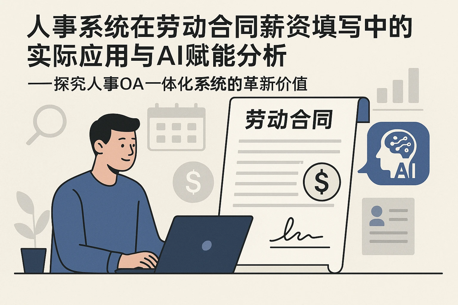 人事系统在劳动合同薪资填写中的实际应用与AI赋能分析——探究人事OA一体化系统的革新价值