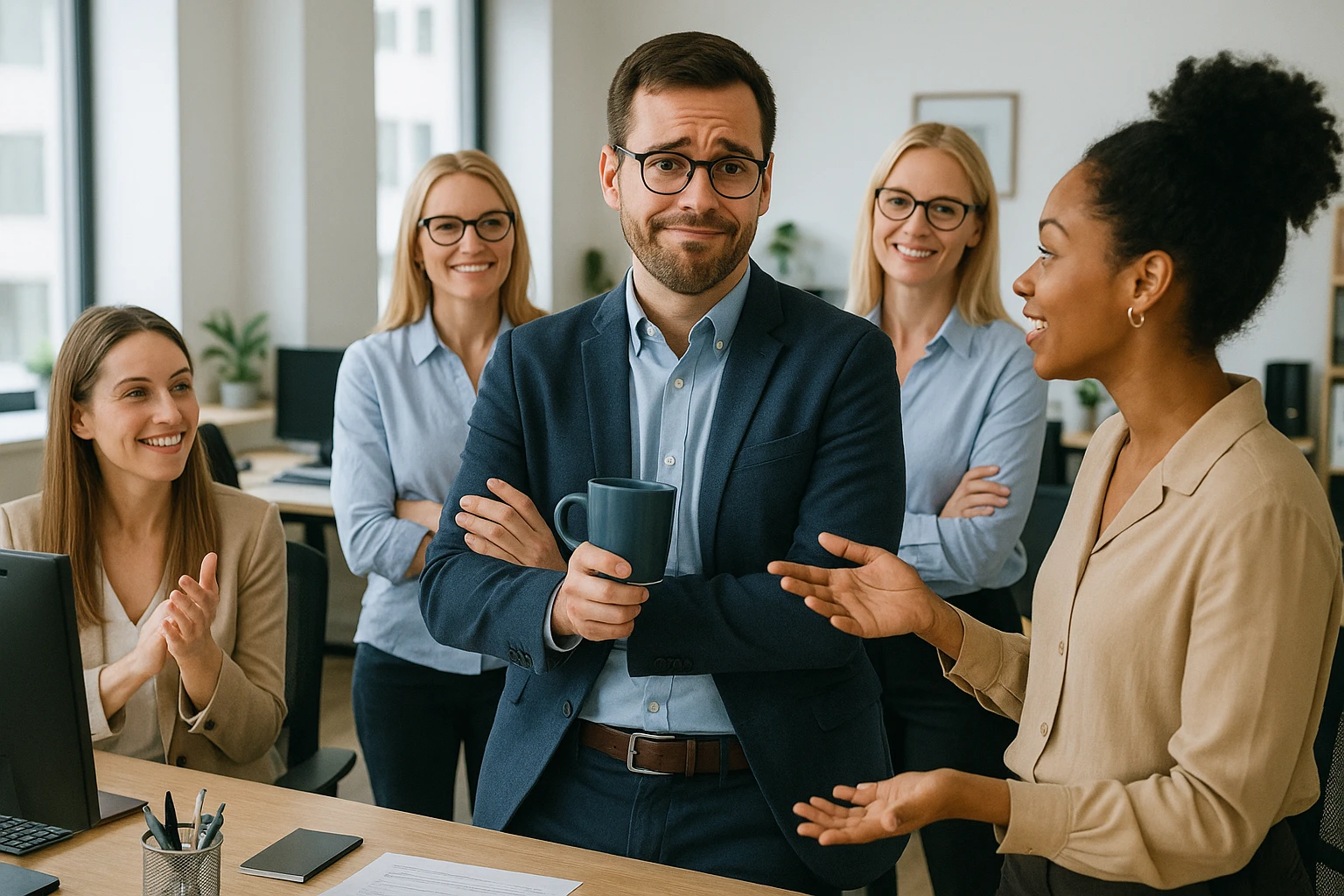 男性员工在女性主导办公室的社交适应