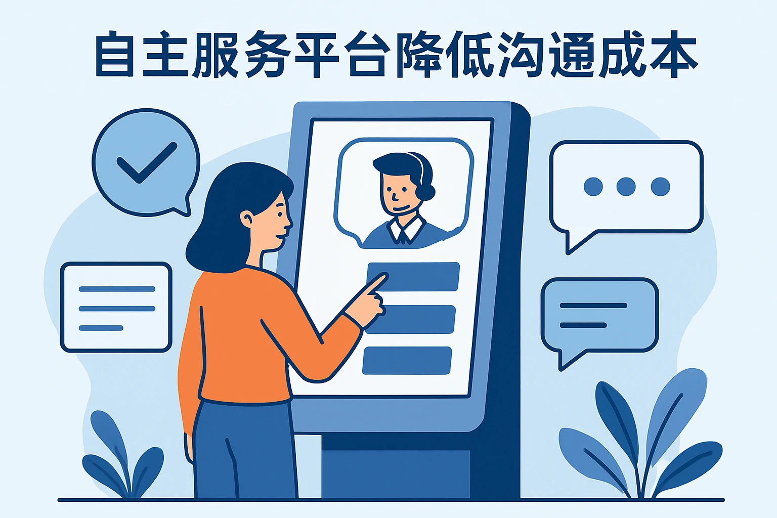 自主服务平台降低沟通成本