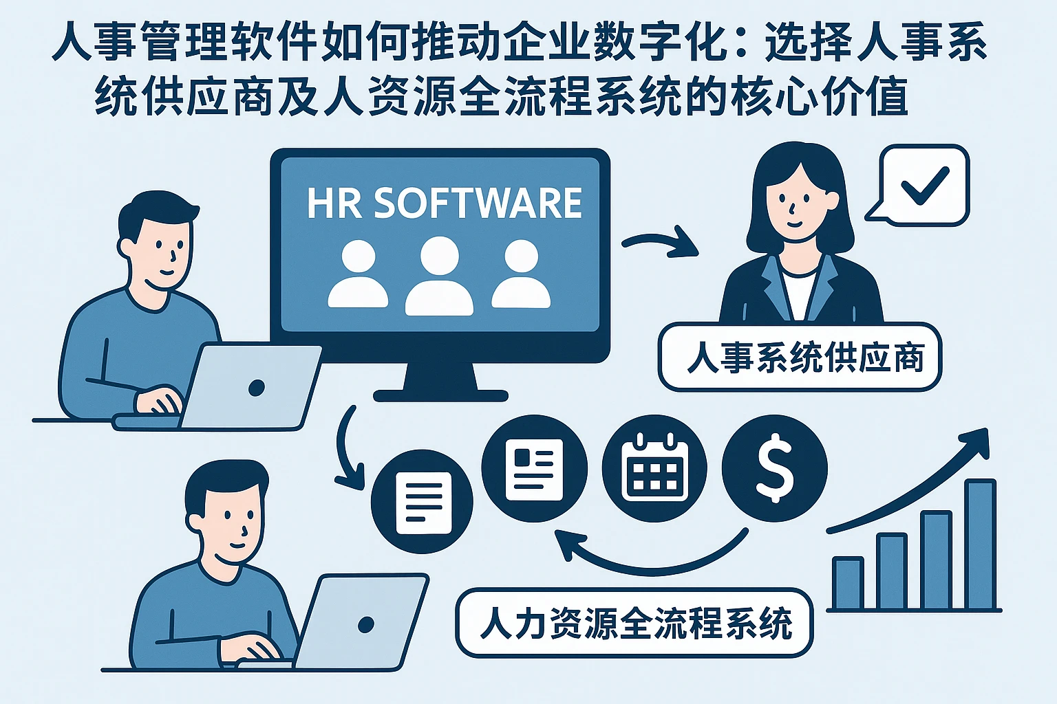 人事管理软件如何推动企业数字化：选择人事系统供应商及人力资源全流程系统的核心价值