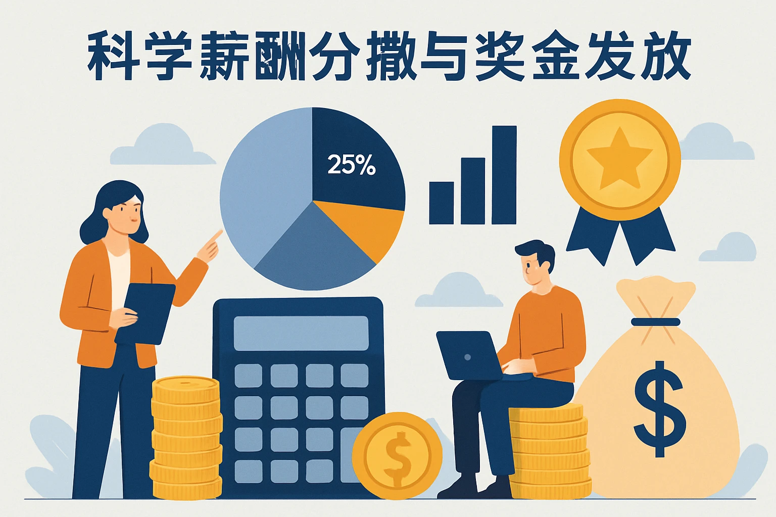 2. 科学薪酬分摊与奖金发放