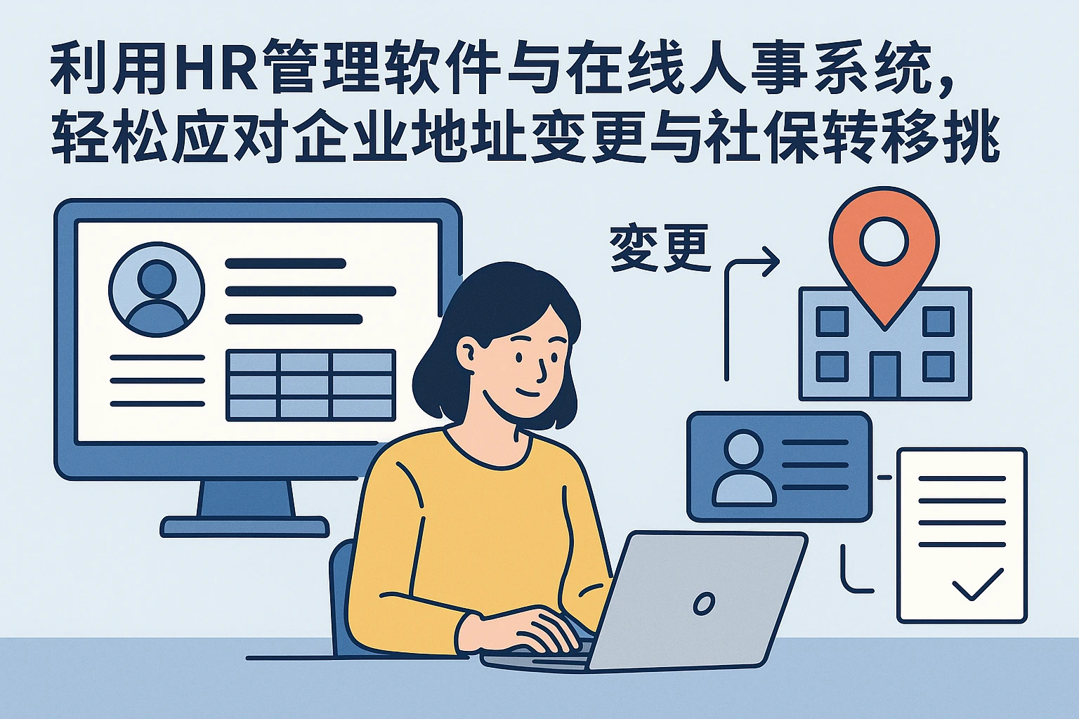 利用HR管理软件与在线人事系统，轻松应对企业地址变更与社保转移挑战