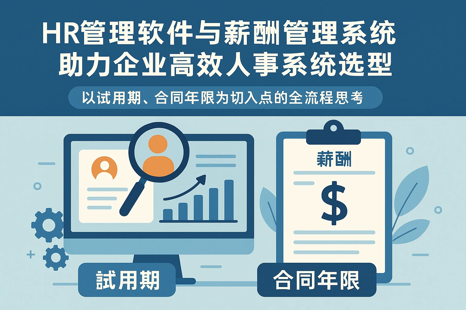 HR管理软件与薪酬管理系统助力企业高效人事系统选型——以试用期、合同年限为切入点的全流程思考