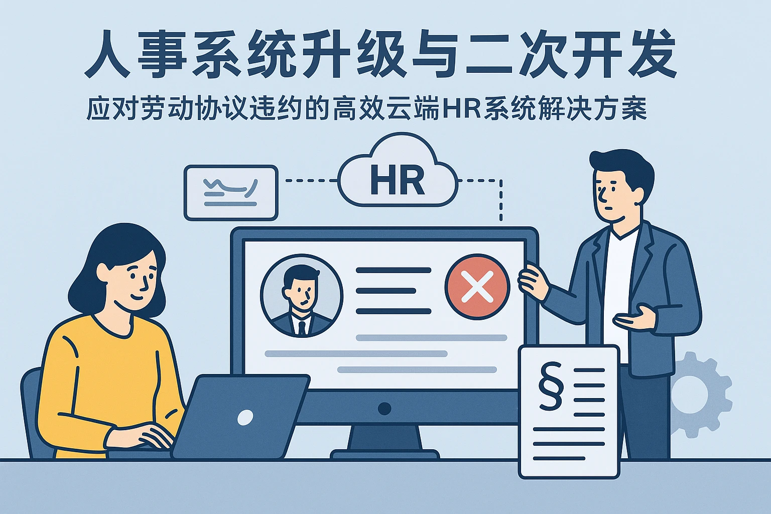 人事系统升级与二次开发：应对劳动协议违约的高效云端HR系统解决方案