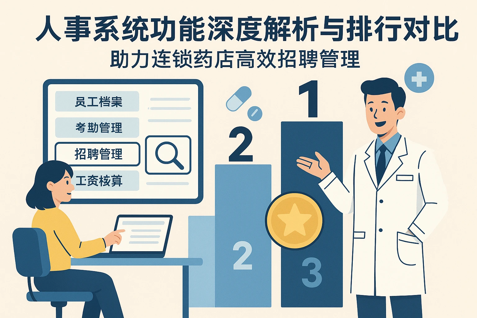 人事系统功能深度解析与排行榜对比：助力连锁药店高效招聘管理