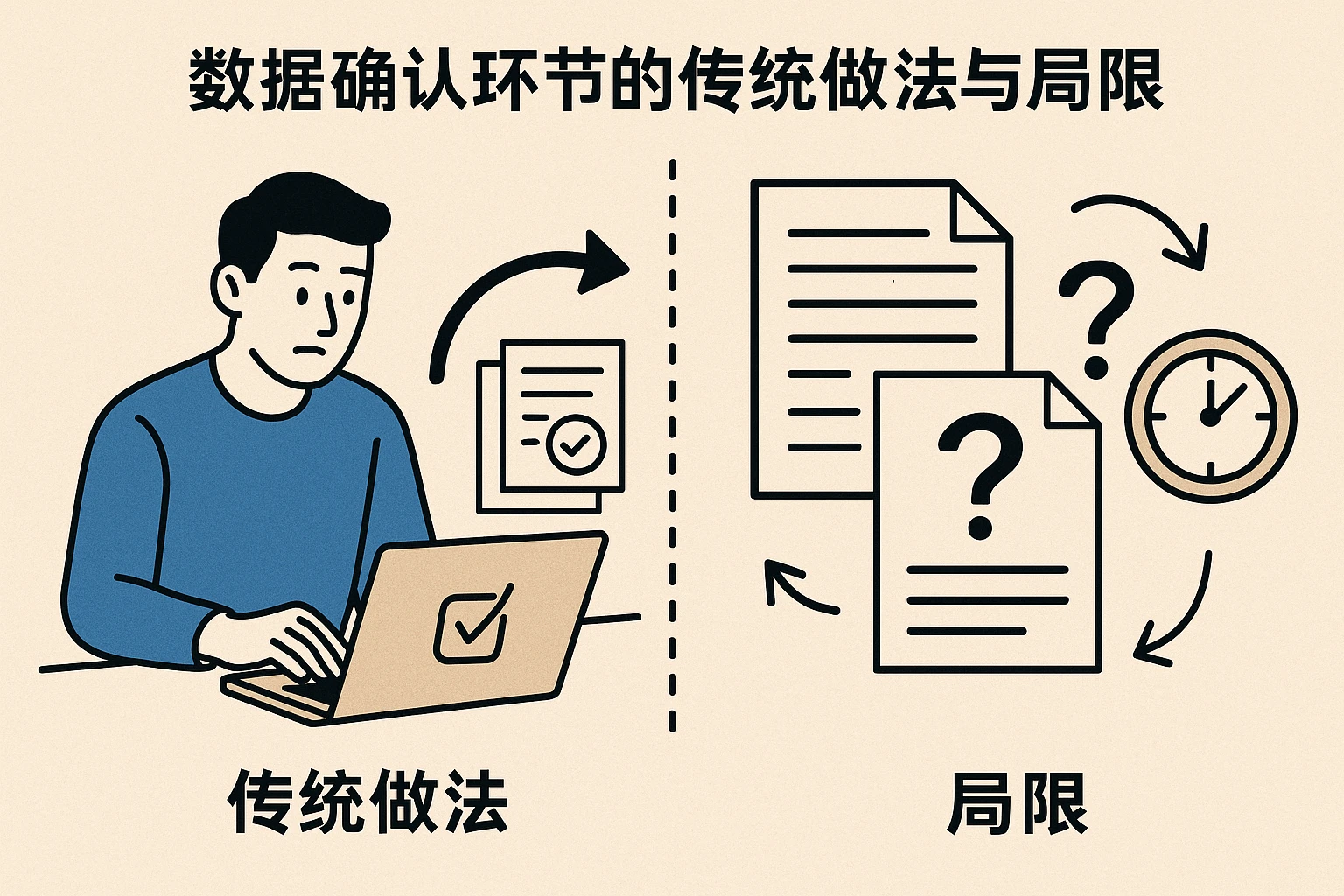 数据确认环节的传统做法与局限