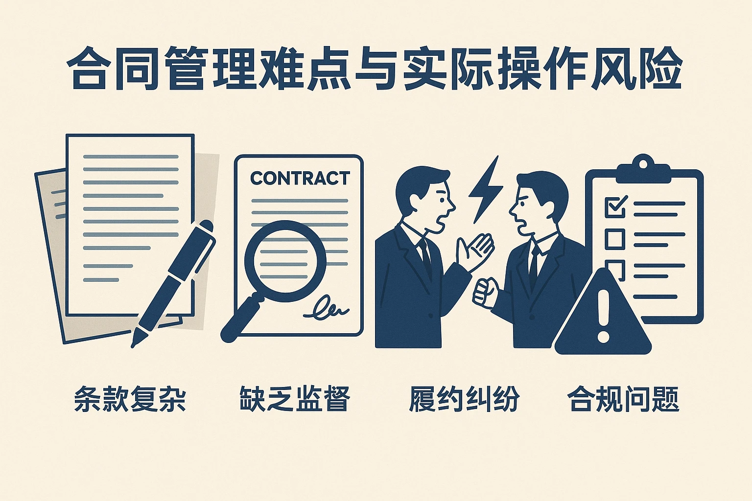 合同管理难点与实际操作风险
