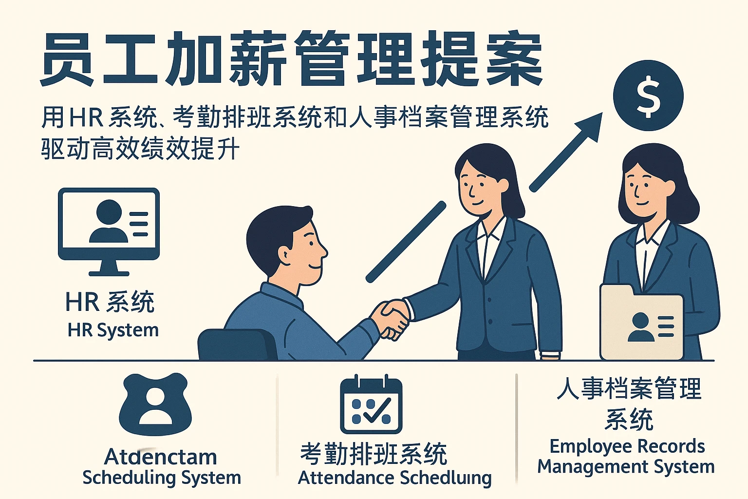 员工加薪管理提案：用HR系统、考勤排班系统和人事档案管理系统驱动高效绩效提升