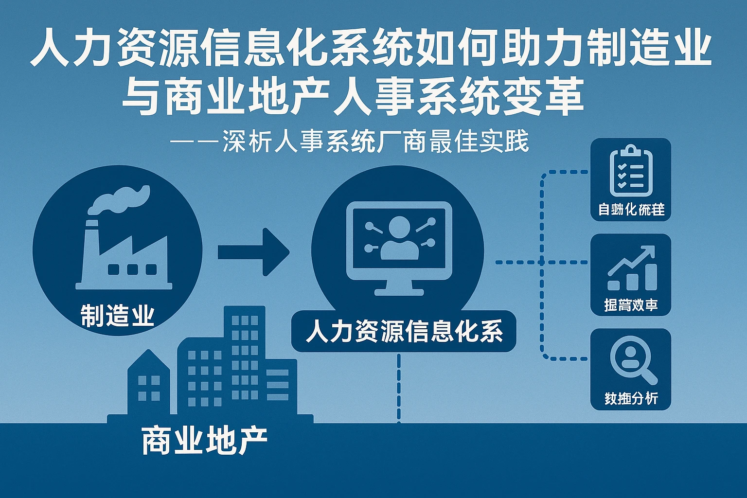 人力资源信息化系统如何助力制造业与商业地产人事系统变革——深析人事系统厂商最佳实践