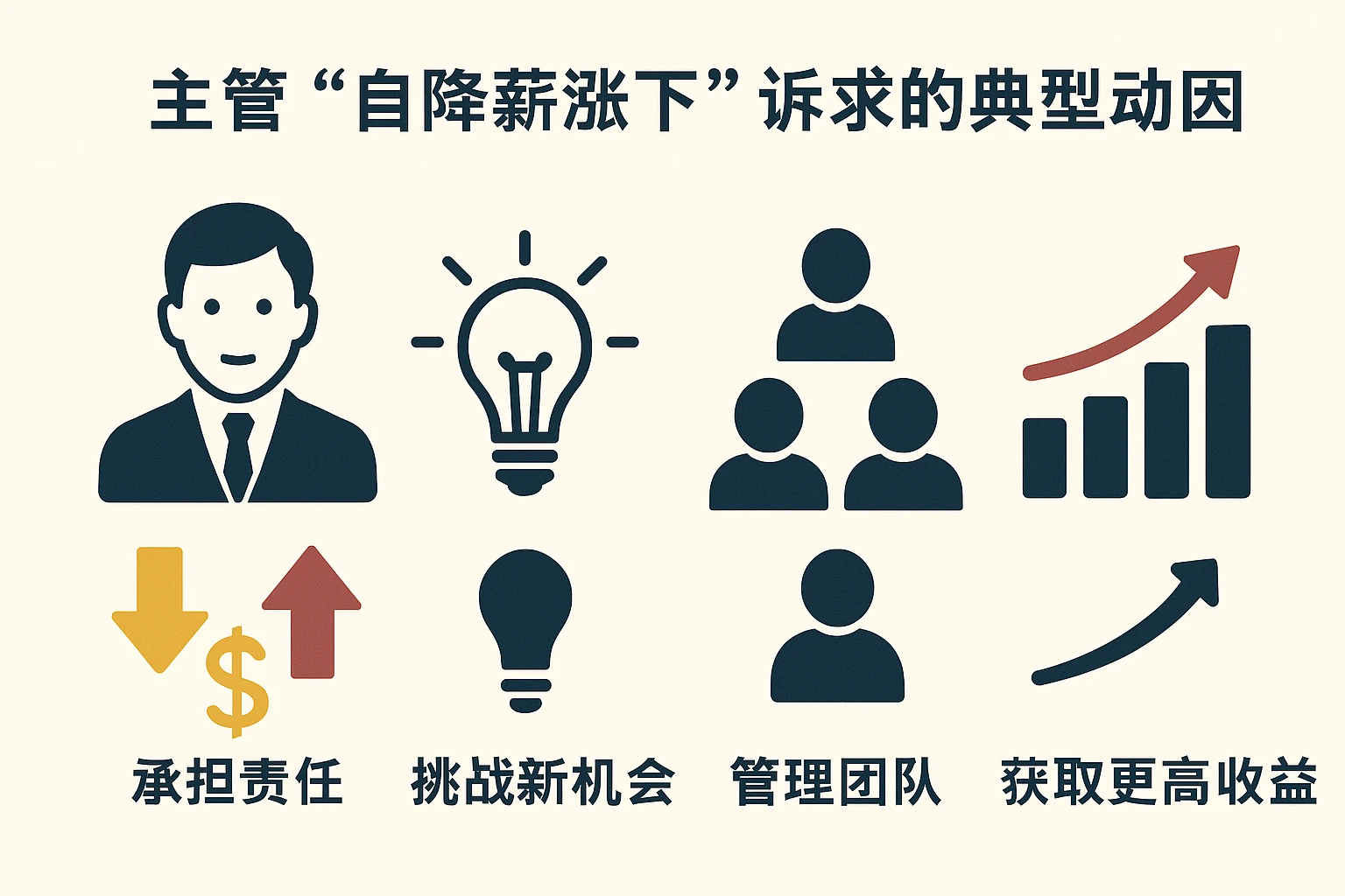 主管“自降薪涨下”诉求的典型动因