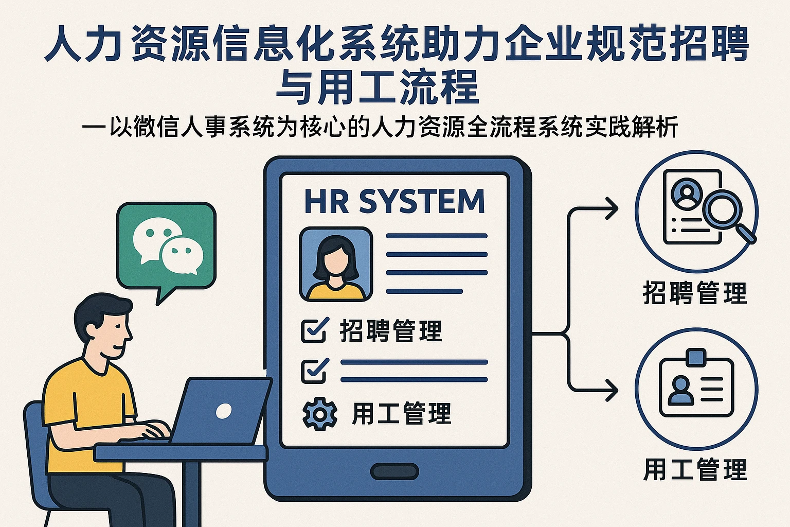 人力资源信息化系统助力企业规范招聘与用工流程——以微信人事系统为核心的人力资源全流程系统实践解析