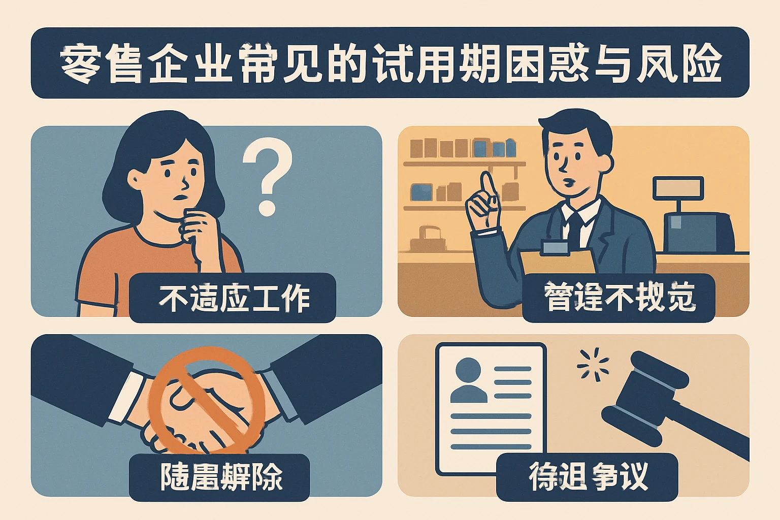 零售企业常见的试用期困惑与风险