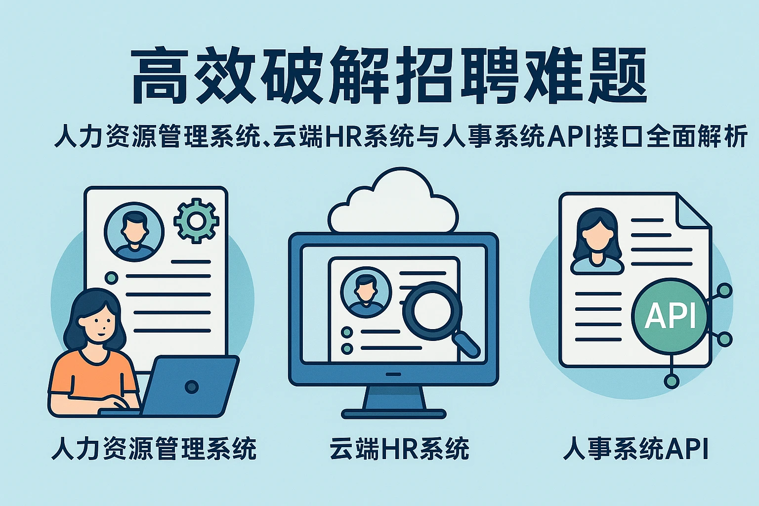 高效破解招聘难题：人力资源管理系统、云端HR系统与人事系统API接口全面解析
