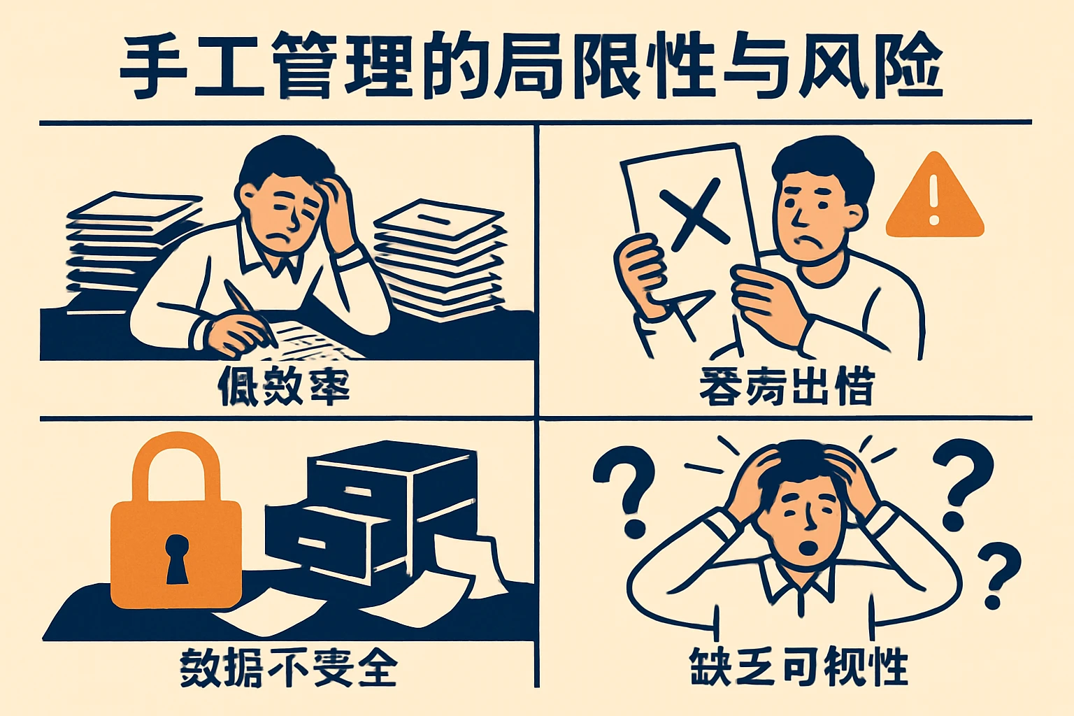 手工管理的局限性与风险