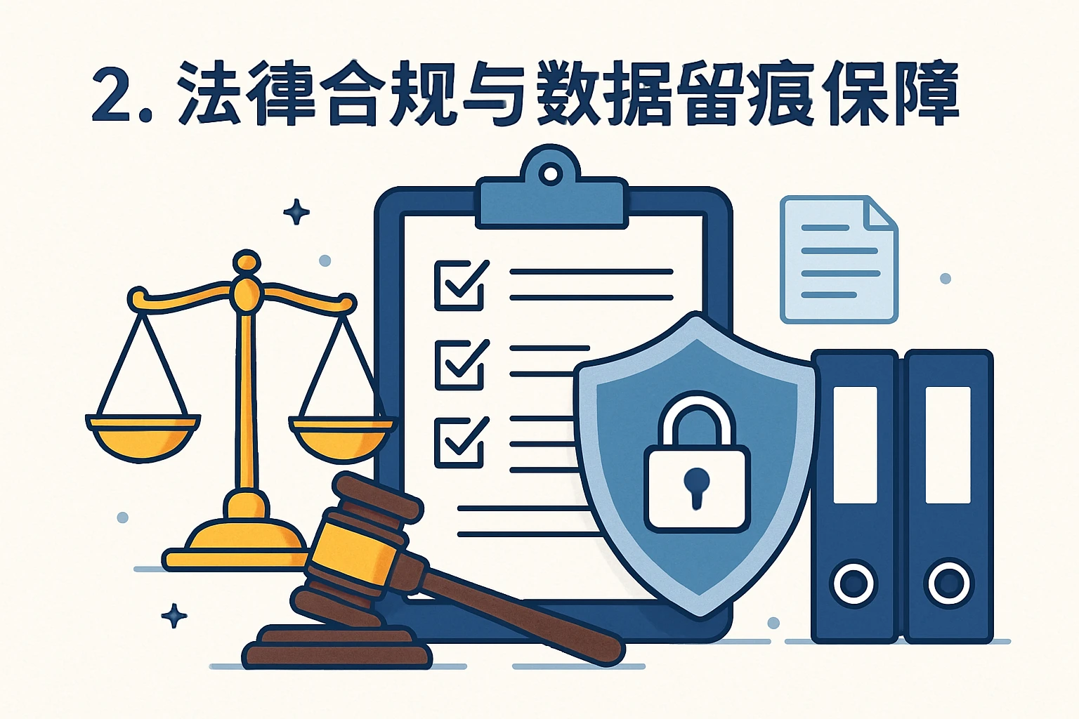 2. 法律合规与数据留痕保障