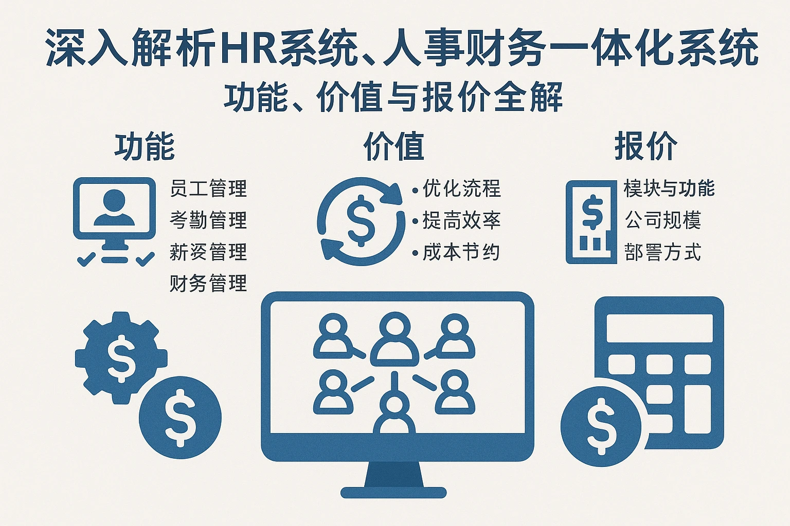 深入解析HR系统、人事财务一体化系统:功能、价值与报价全解