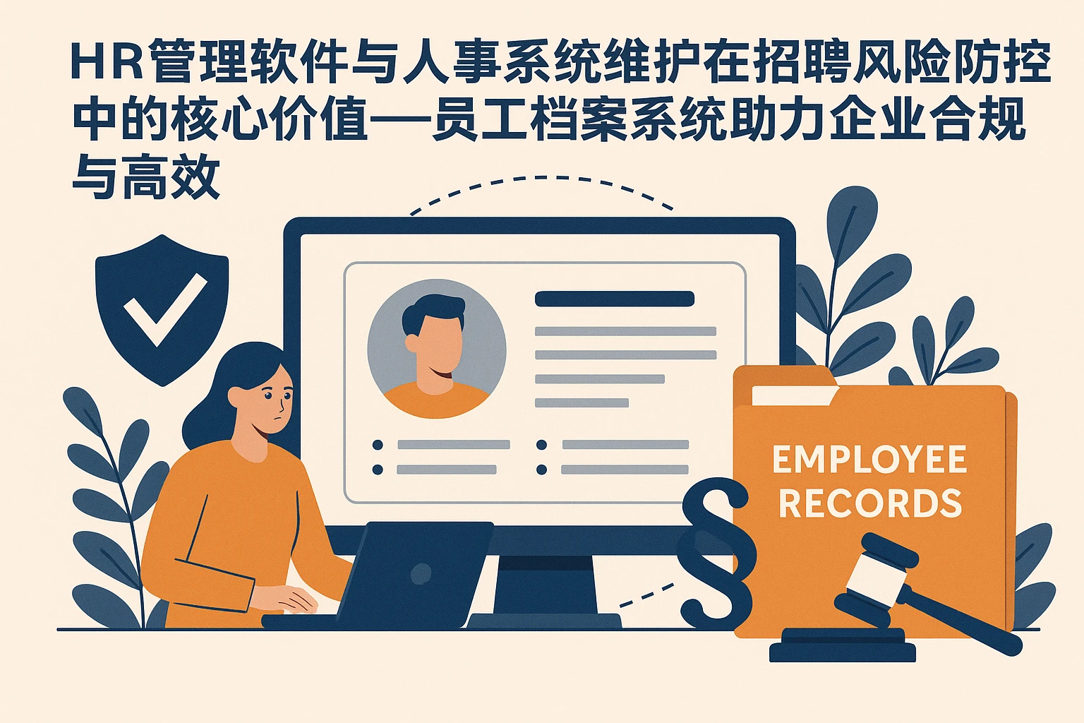 HR管理软件与人事系统维护在招聘风险防控中的核心价值——员工档案系统助力企业合规与高效