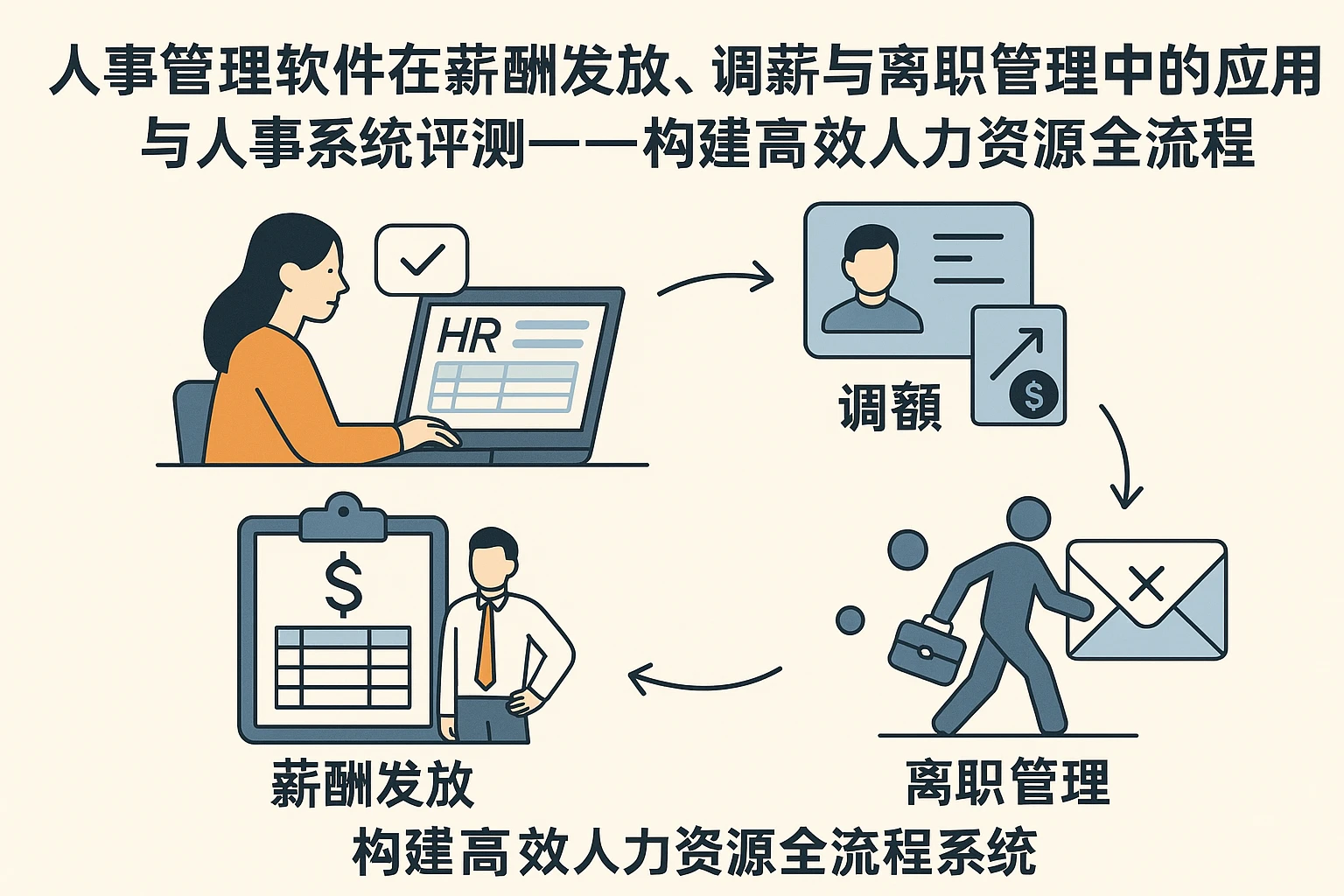 人事管理软件在薪酬发放、调薪与离职管理中的应用与人事系统评测——构建高效人力资源全流程系统