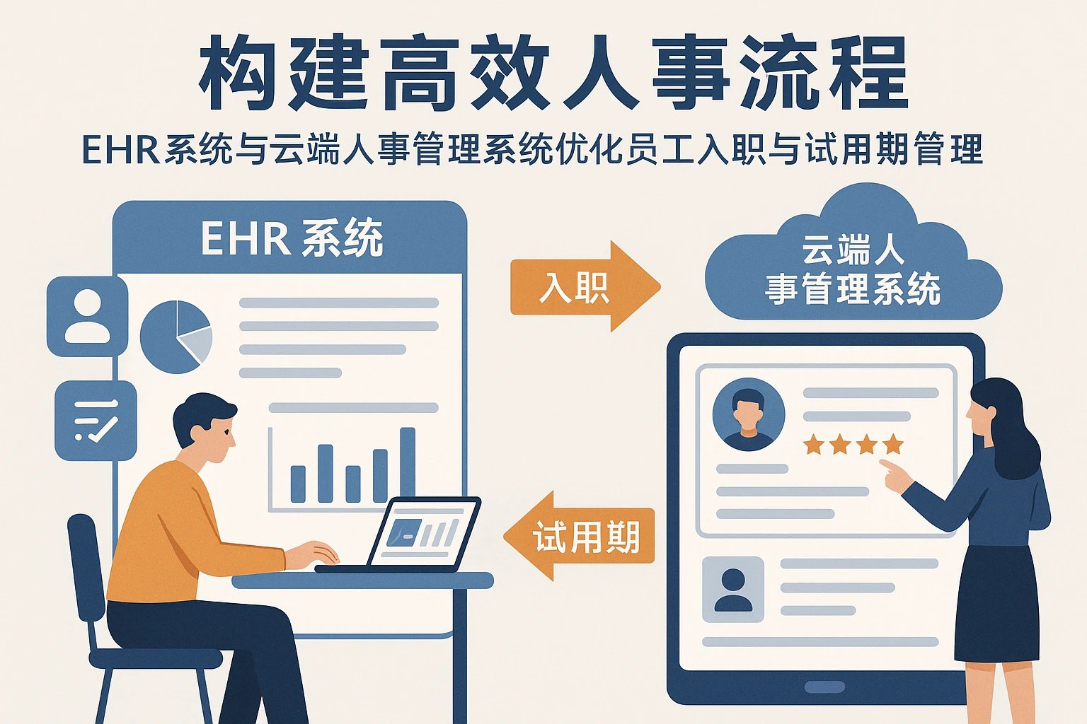 构建高效人事流程：EHR系统与云端人事管理系统优化员工入职与试用期管理