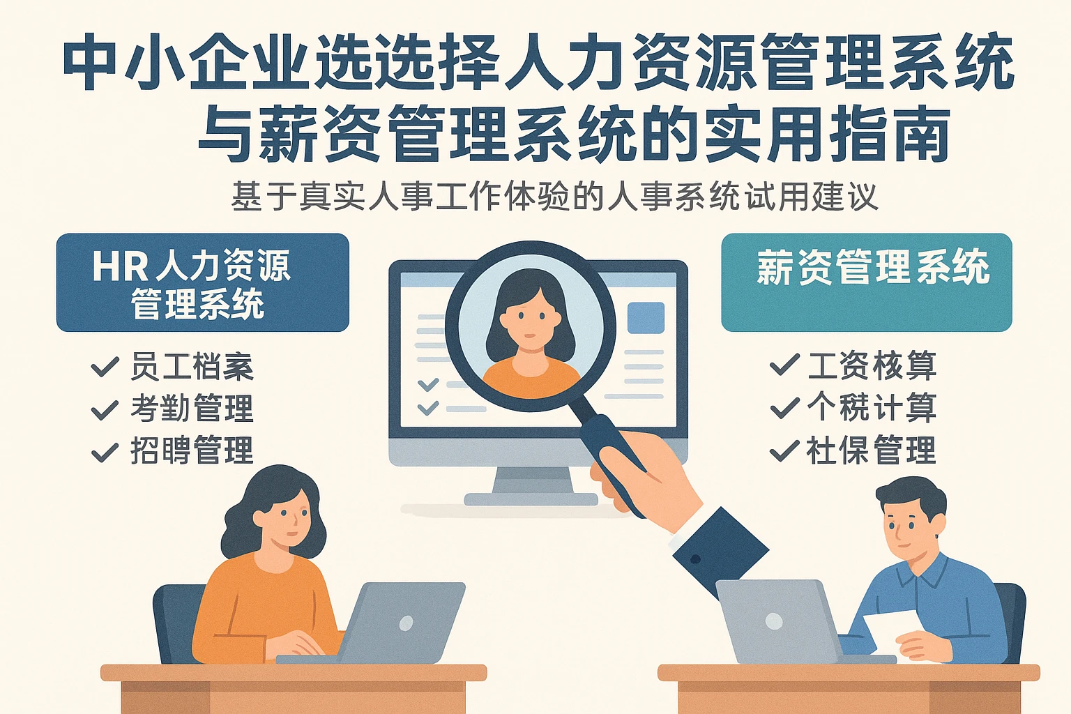 中小企业选择人力资源管理系统与薪资管理系统的实用指南——基于真实人事工作体验的人事系统试用建议