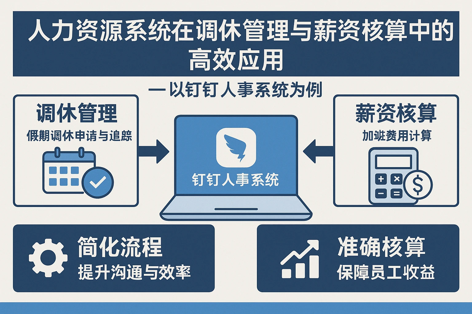 人力资源系统在调休管理与薪资核算中的高效应用——以钉钉人事系统为例