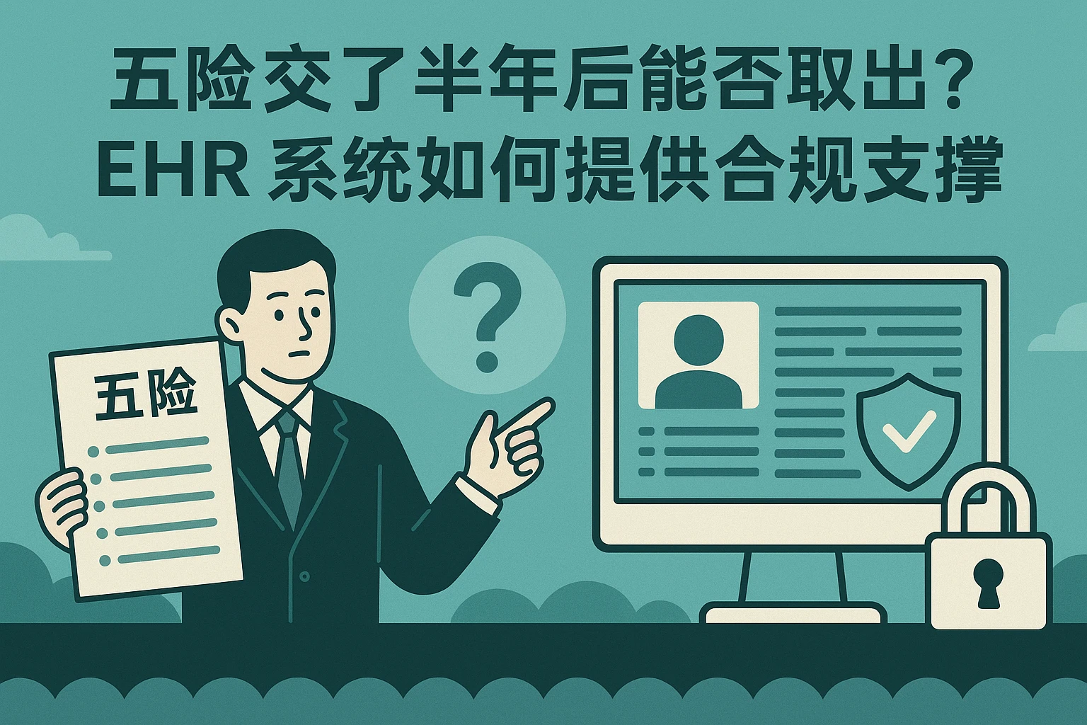五险交了半年后能否取出？EHR系统如何提供合规支撑