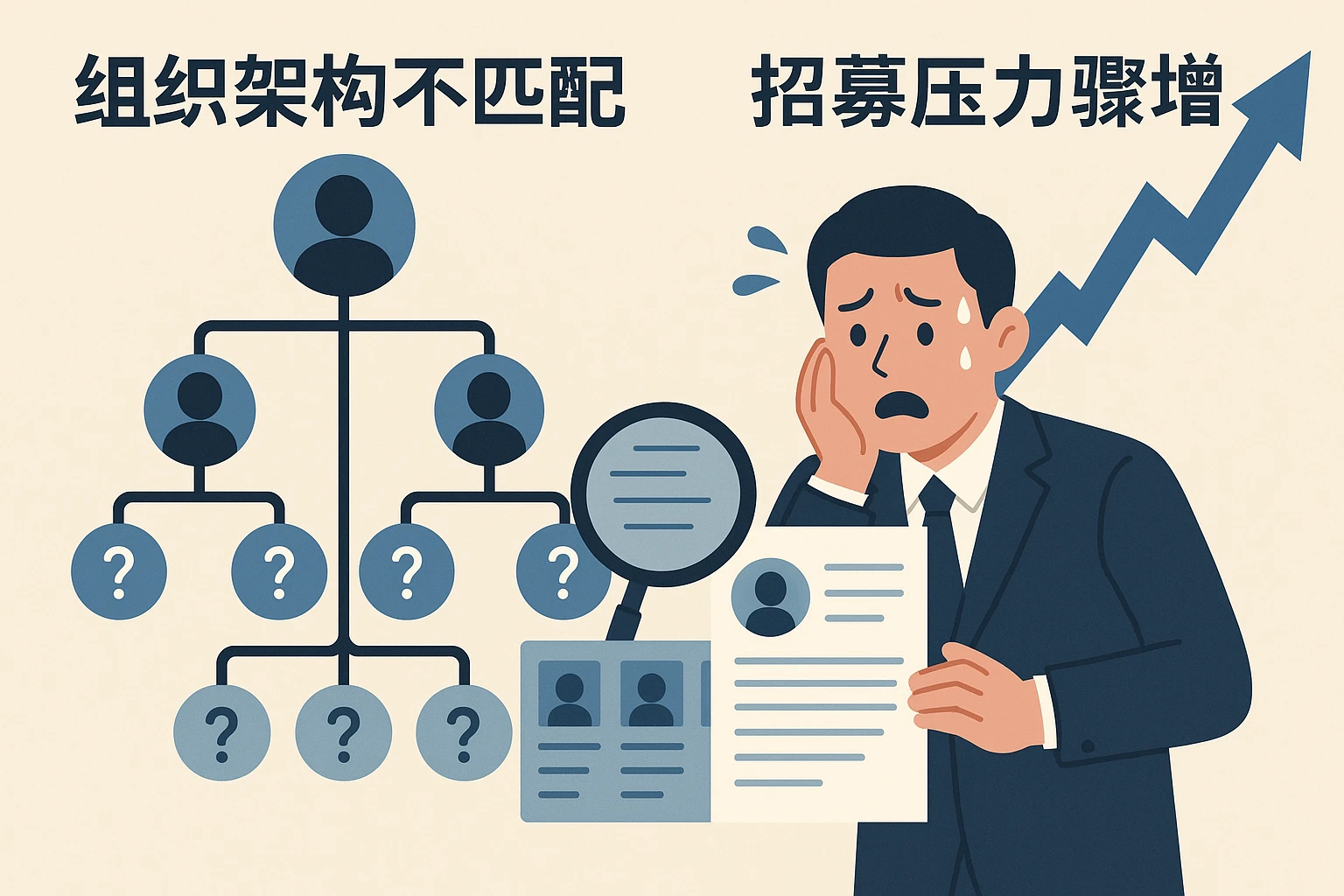组织架构不匹配，招聘压力骤增