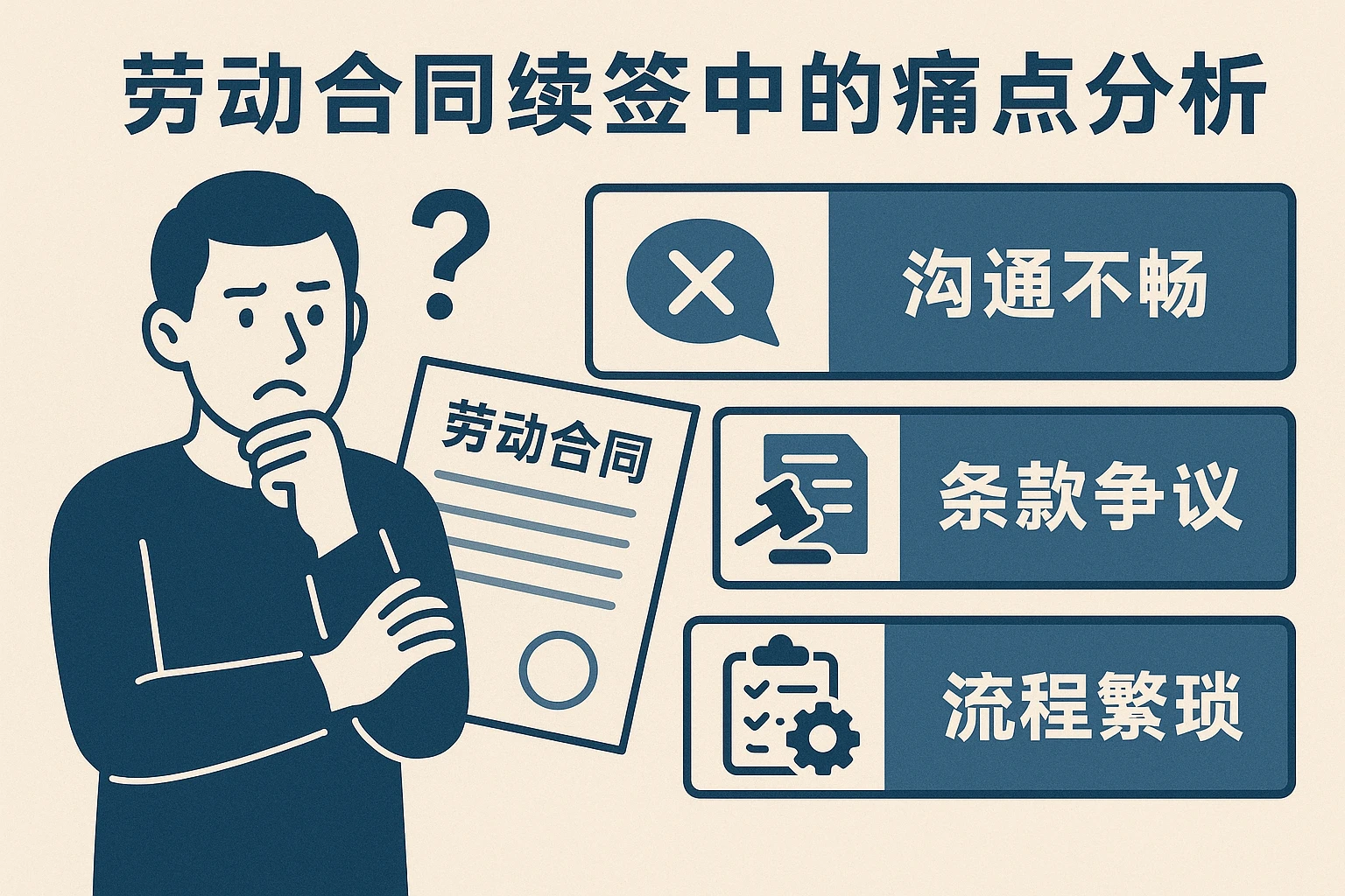 劳动合同续签中的痛点分析