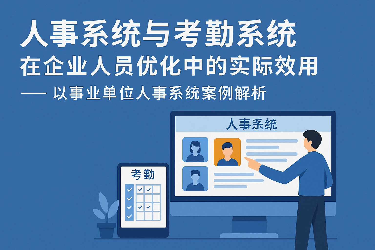 人事系统与考勤系统在企业人员优化中的实际效用 —— 以事业单位人事系统案例解析