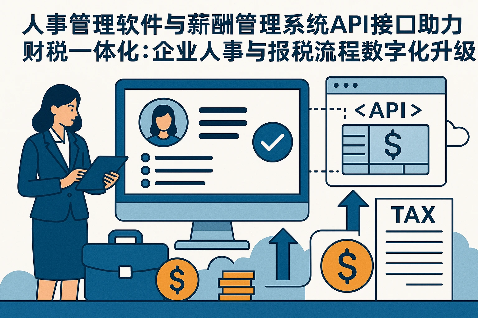 人事管理软件与薪酬管理系统API接口助力财税一体化：企业人事与报税流程的数字化升级