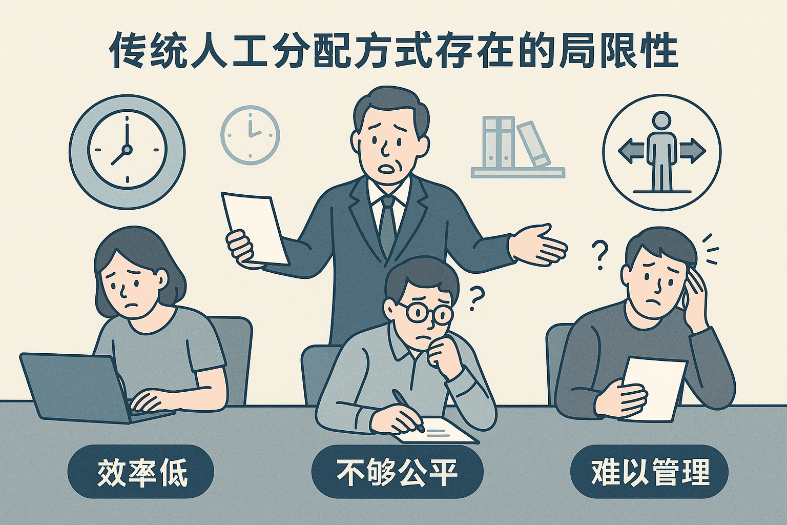 传统人工分配方式存在的局限性