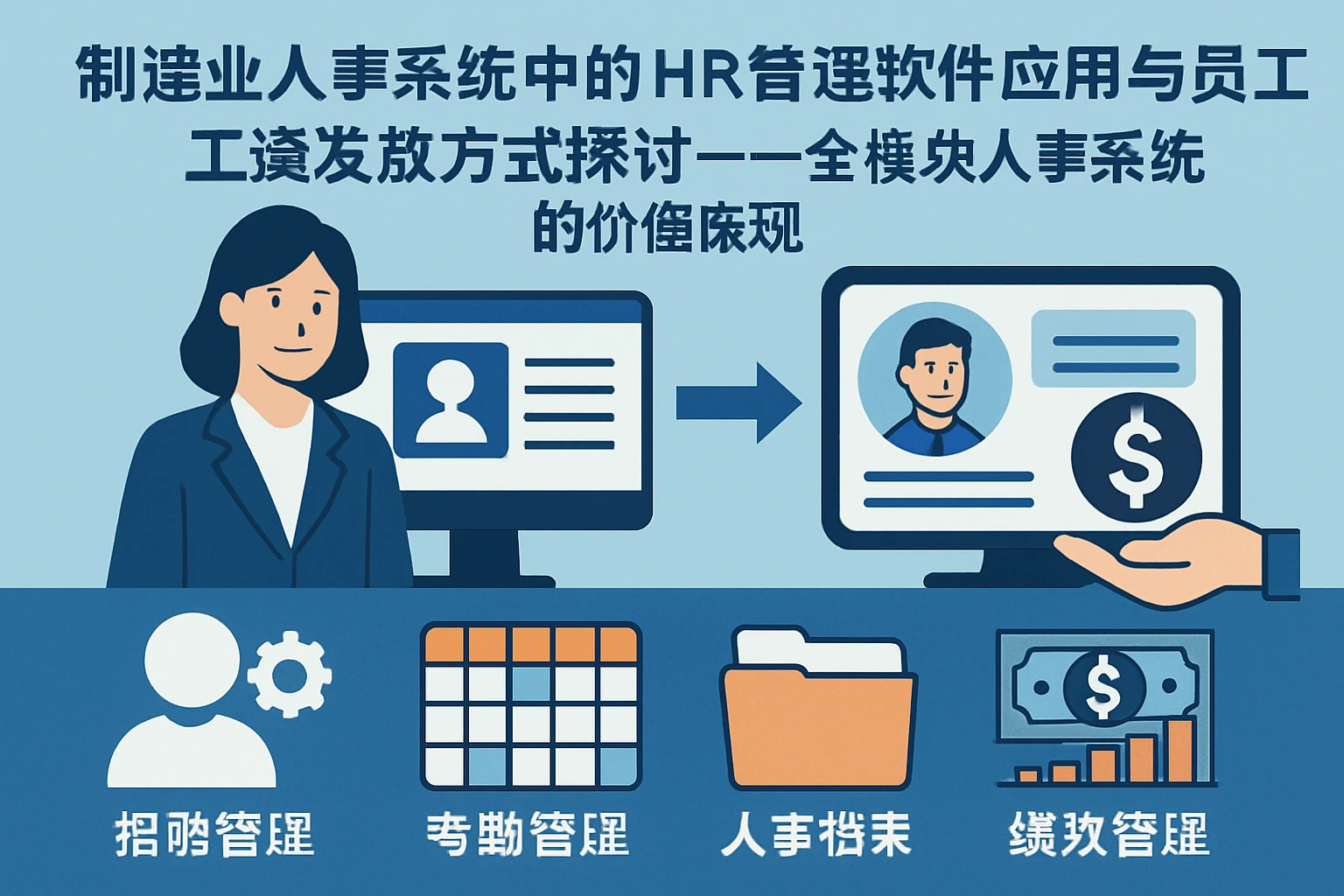 制造业人事系统中的HR管理软件应用与员工工资发放方式探讨——全模块人事系统的价值体现