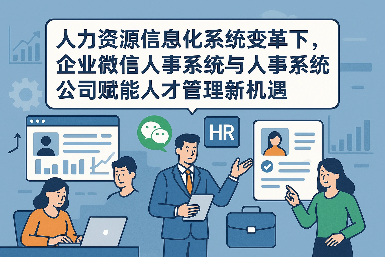 人力资源信息化系统变革下，企业微信人事系统与人事系统公司赋能人才管理新机遇