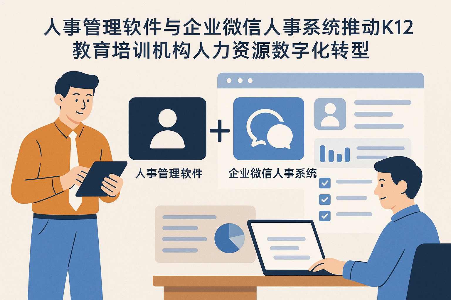 人事管理软件与企业微信人事系统推动K12教育培训机构人力资源数字化转型