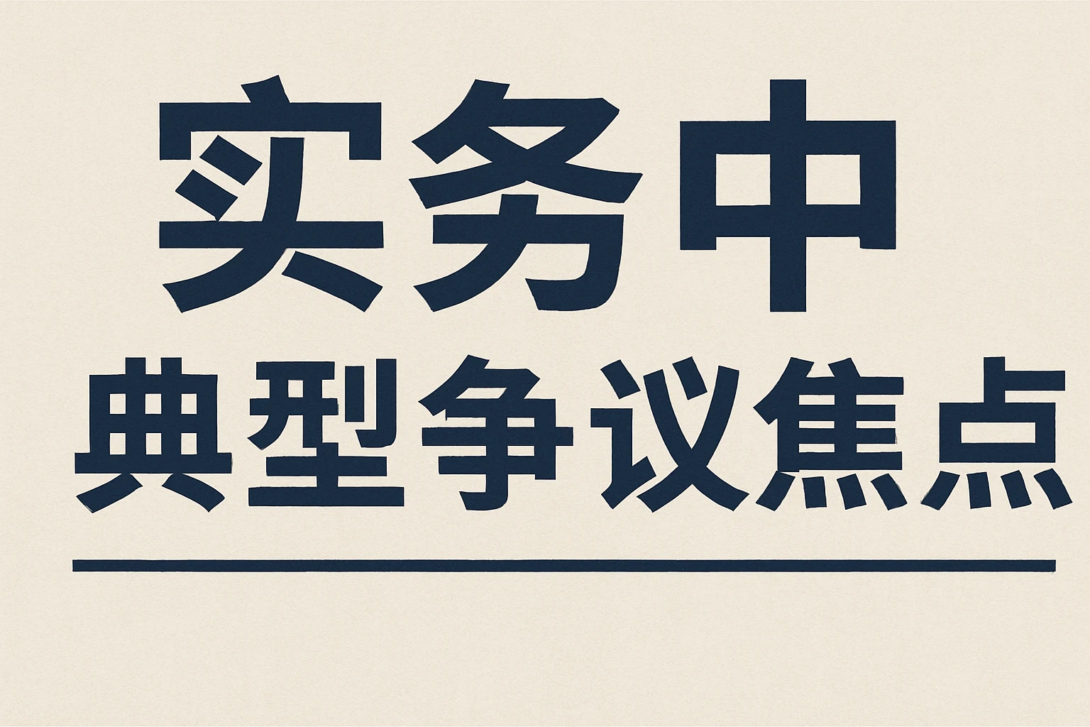 实务中典型争议焦点