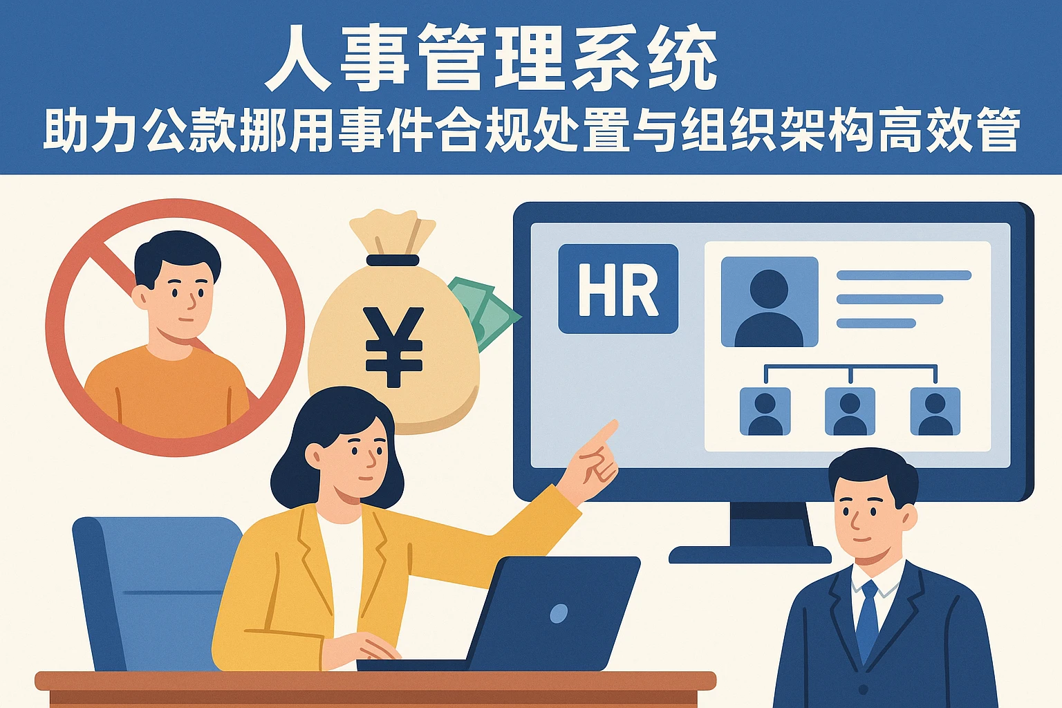 人事管理系统助力公款挪用事件合规处置与组织架构高效管理