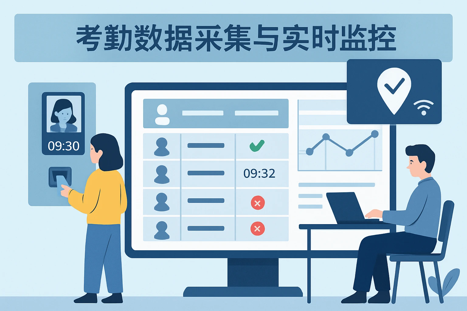 考勤数据采集与实时监控