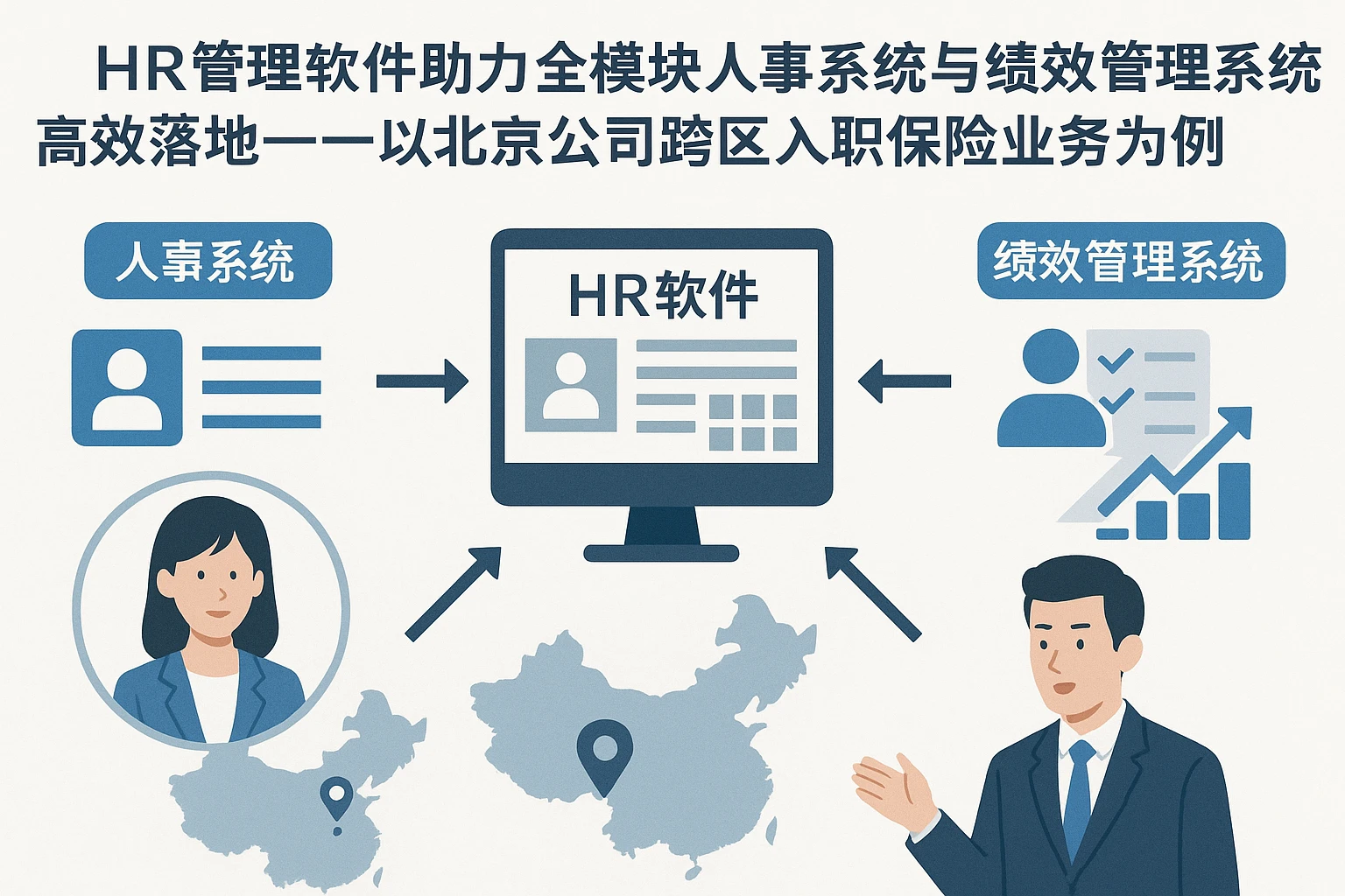 HR管理软件助力全模块人事系统与绩效管理系统高效落地——以北京公司跨区入职保险业务为例