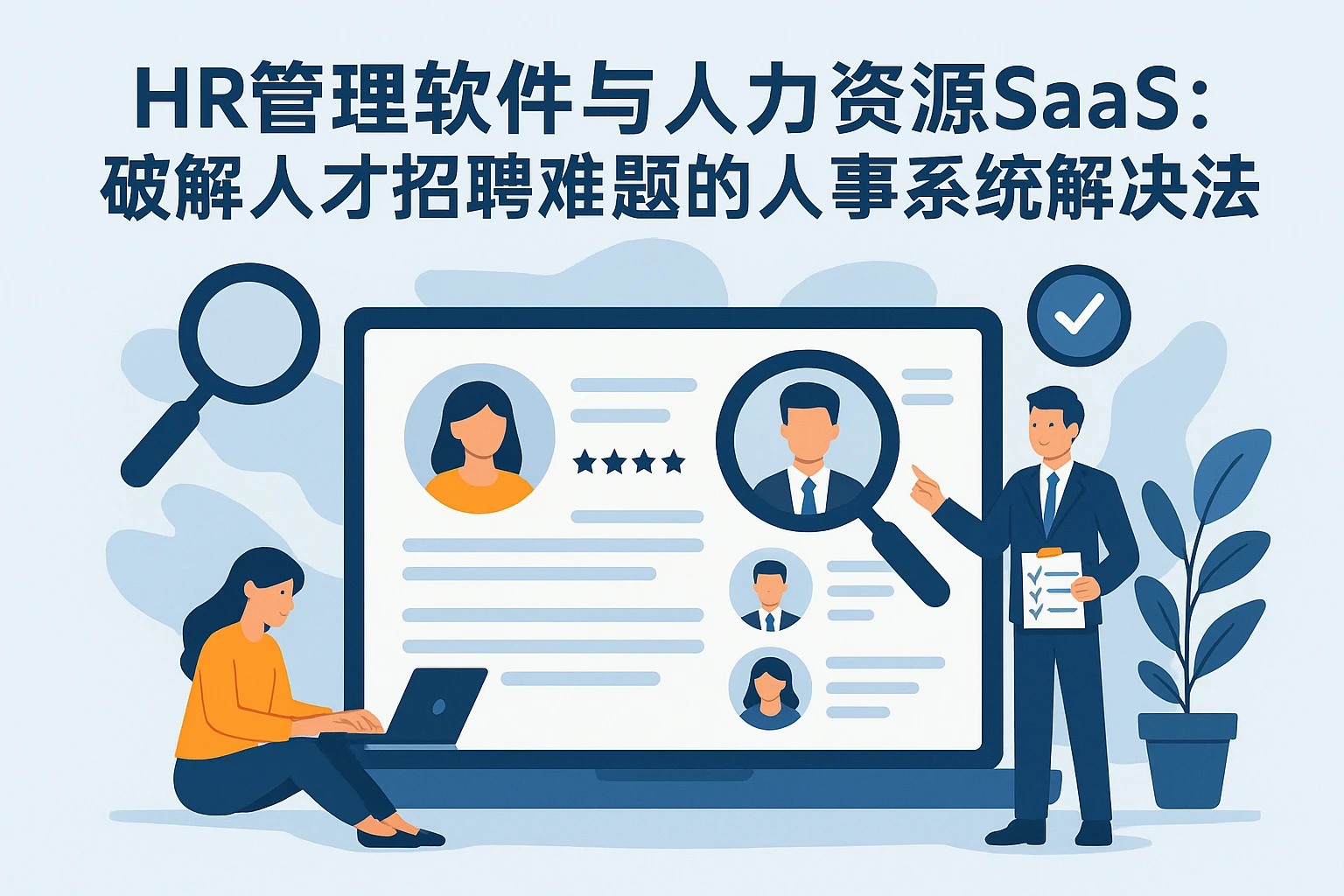 人事管理软件与人力资源SaaS：破解人才招聘难题的人事系统解决方案