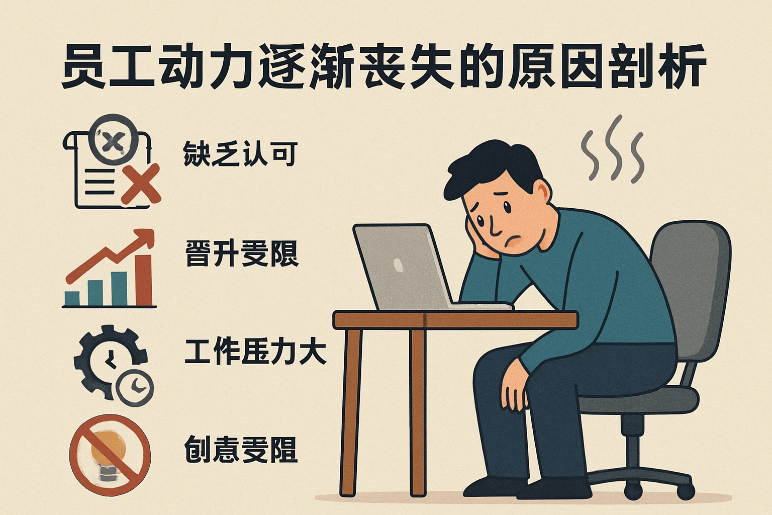 员工动力逐渐丧失的原因剖析