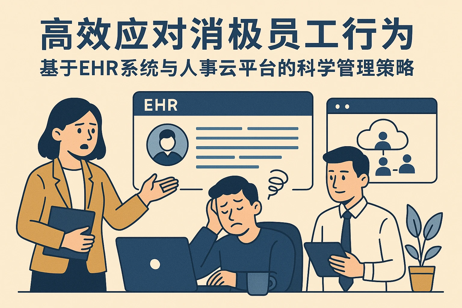 高效应对消极员工行为：基于EHR系统与人事云平台的科学管理策略