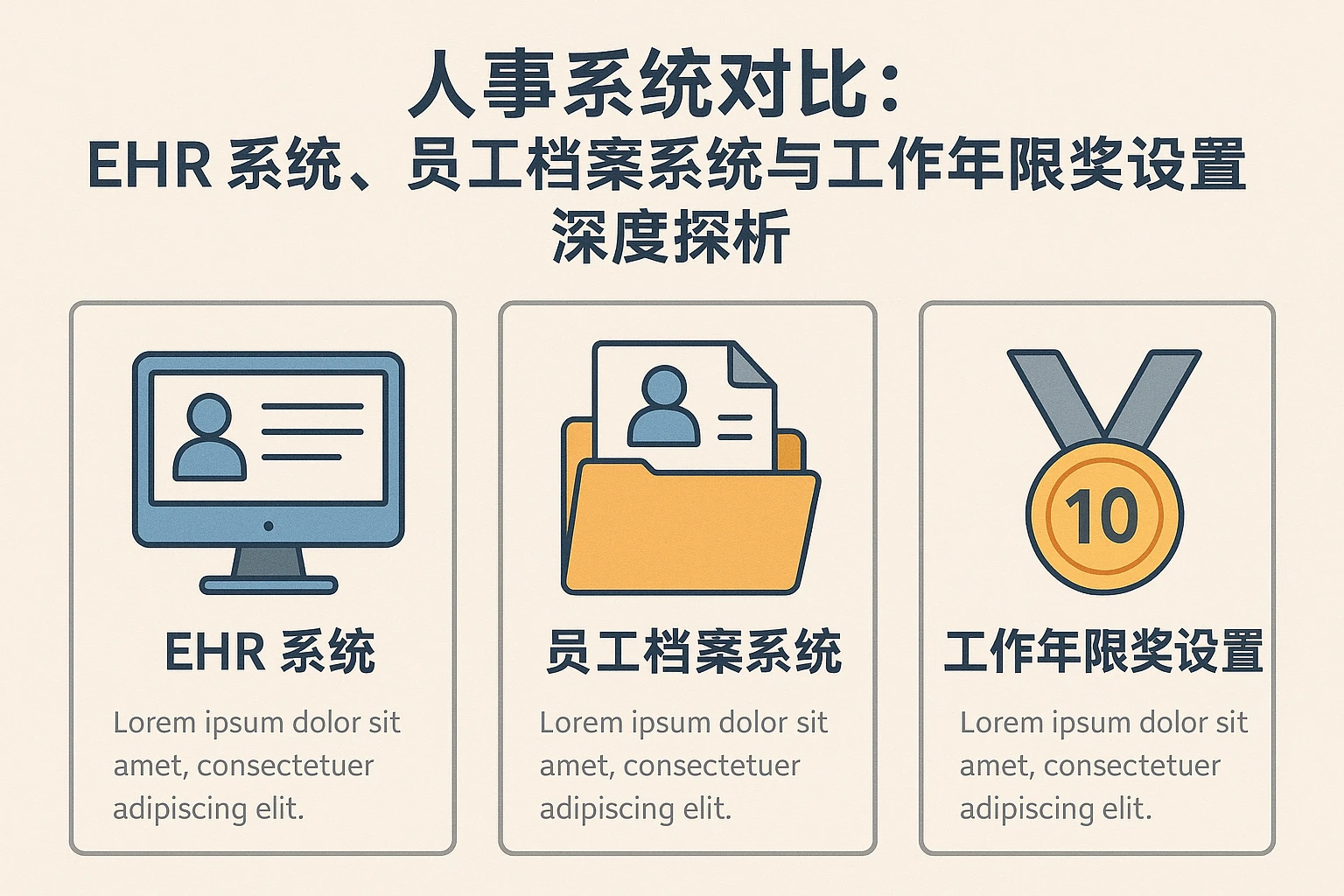 人事系统对比：EHR系统、员工档案系统与工作年限奖设置的深度探析