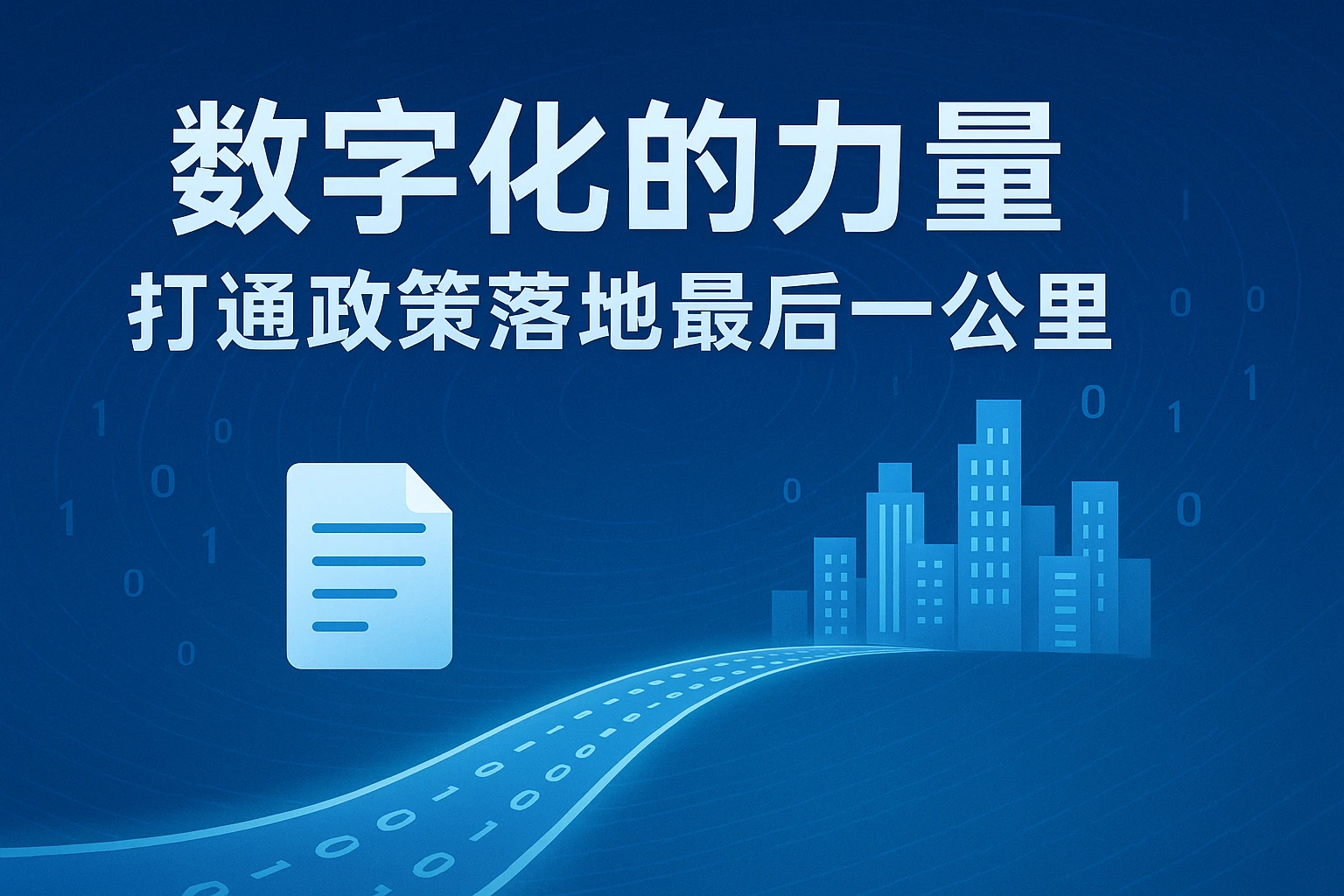数字化的力量：打通政策落地最后一公里