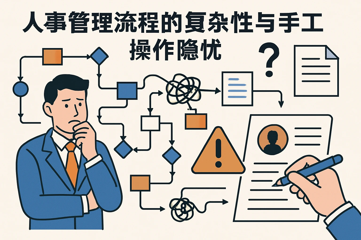人事管理流程的复杂性与手工操作隐忧