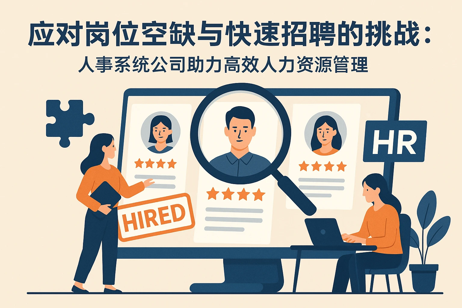 应对岗位空缺与快速招聘的挑战：人事系统公司助力高效人力资源管理