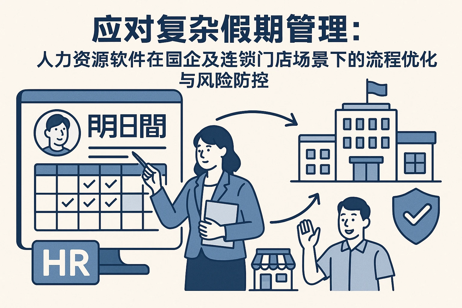 应对复杂假期管理：人力资源软件在国企及连锁门店场景下的流程优化与风险防控