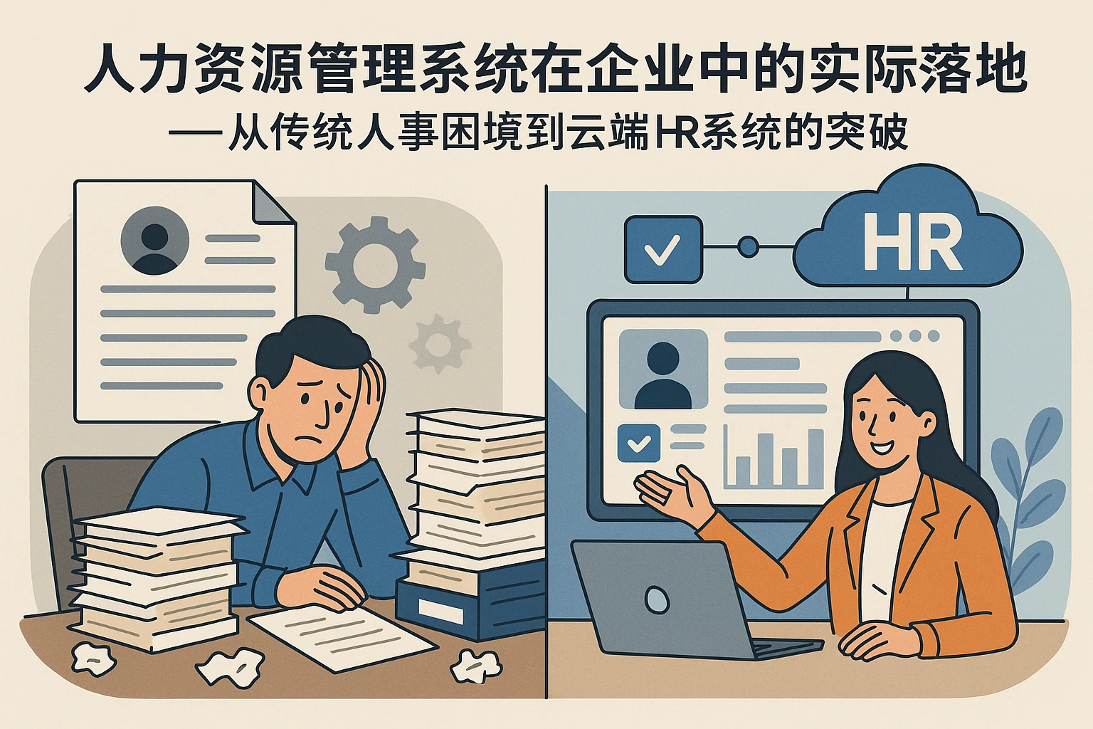 人力资源管理系统在企业中的实际落地——从传统人事困境到云端HR系统的突破