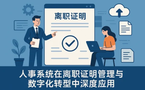 人事系统在离职证明管理与数字化转型中的深度应用