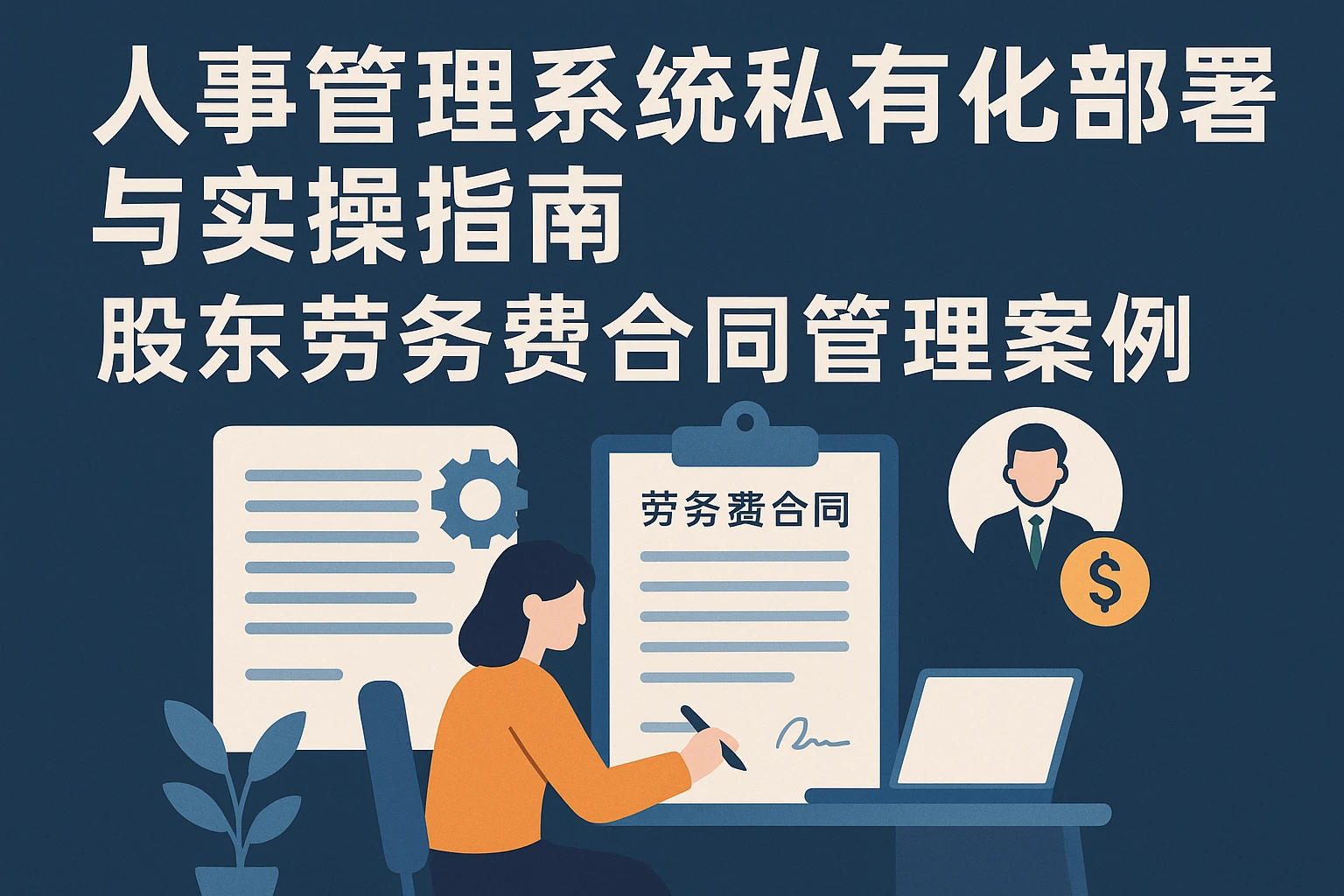 人事管理系统私有化部署与实操指南：股东劳务费合同管理案例